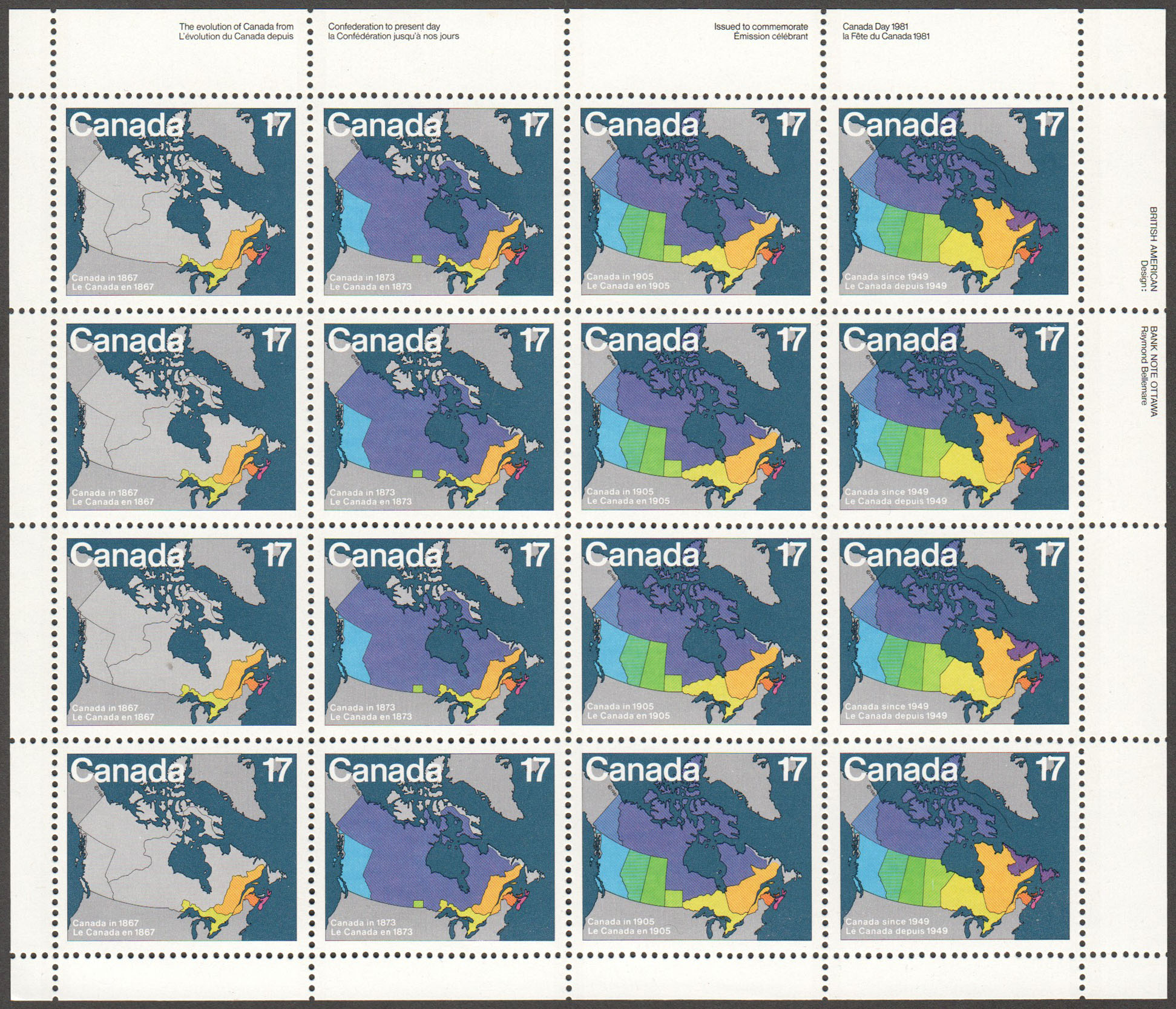 Canada Scott 893a MNH (UR Pos) (B3-7) - Click Image to Close